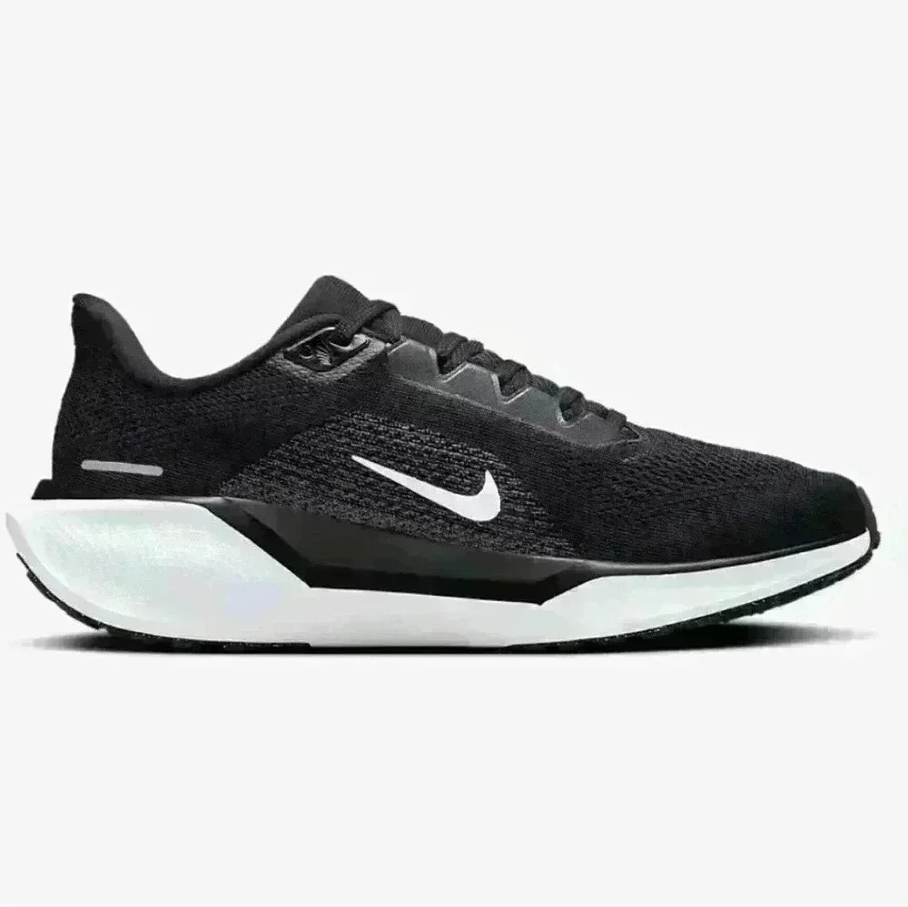 Bling Nike Pegasus 41 Womens Black Sneakers Shoes Customized with Crystals - Picture 2 of 6